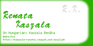 renata kaszala business card